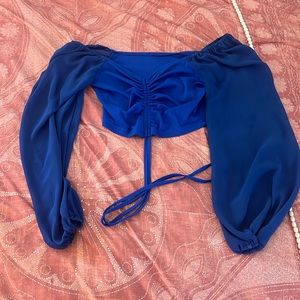 Royal Blue Long Sleeve (Cropped)